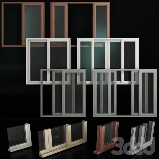 Sliding Stained Glass Aluminum Doors